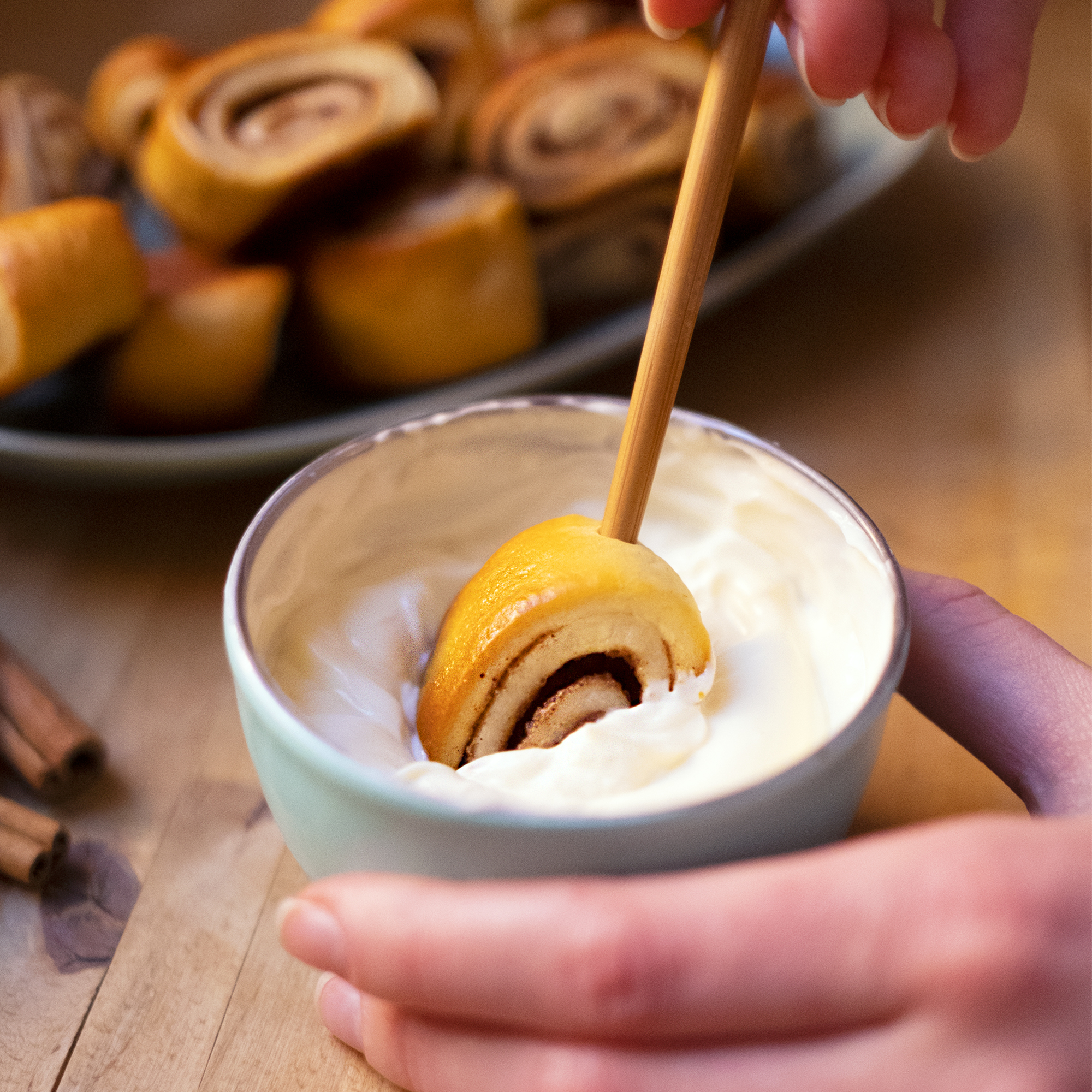 Gifflar med cream cheese frosting