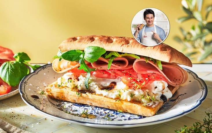 Mortadella panini - Recept | Pågen