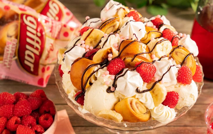 Gifflar Hallon & Vanilj glassbomb - Recept | Pågen